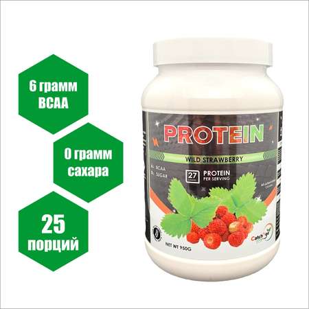 Протеиновый коктейль CatchNgo Whey Protein 950 гр. дикая земляника