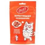 Лакомство для кошек BIFF 60г с паштетом из телятины хрустящие подушечки