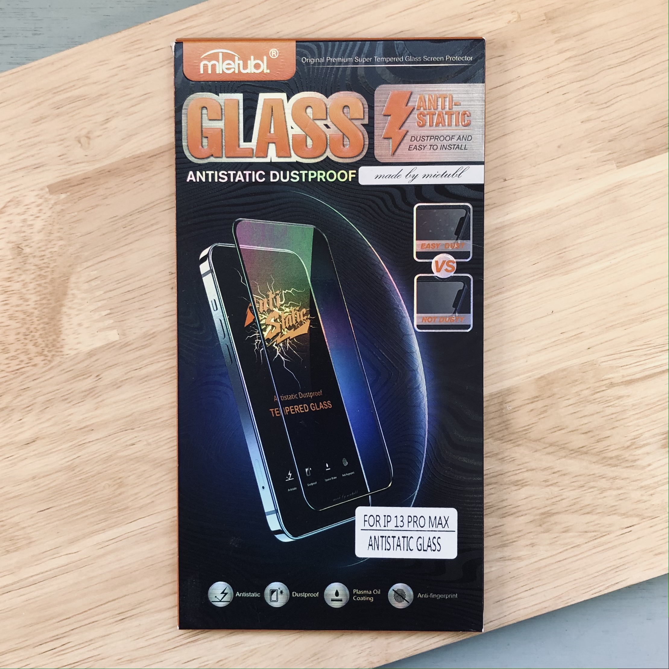 Закаленное стекло 9Н МАККЕЙС Gorilla Glass 10D Anti-Static для iPhone 13 Pro Max - фото 2