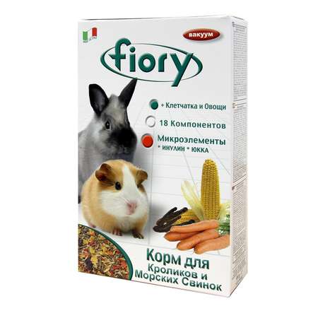 Корм для морских свинок и кроликов Fiory Conigli e cavie 850г