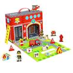 Игровой набор Tooky Toy Чемоданчик Пожарная станция TY203
