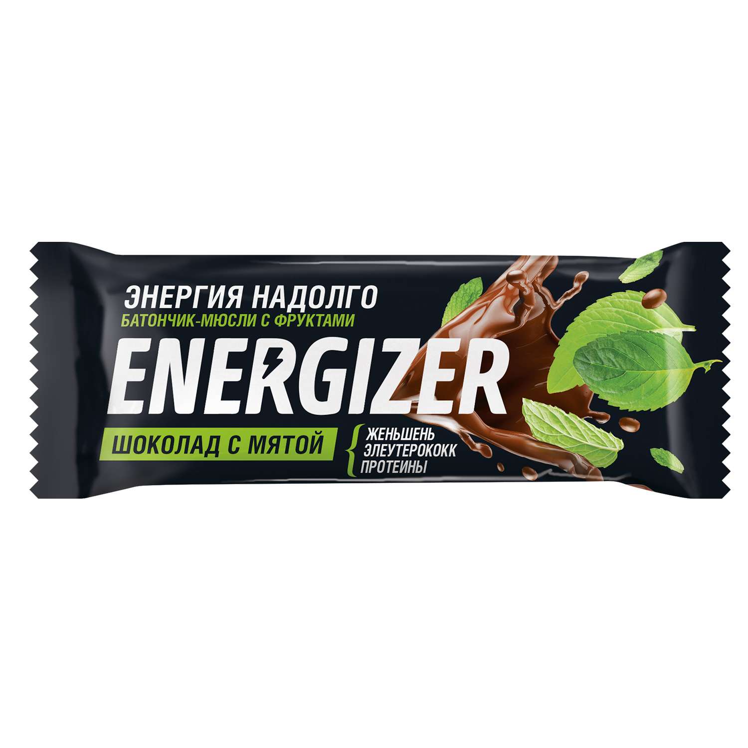 Батончик-мюсли Леовит Energizer с фруктами шоколад с мятой 40г - фото 1