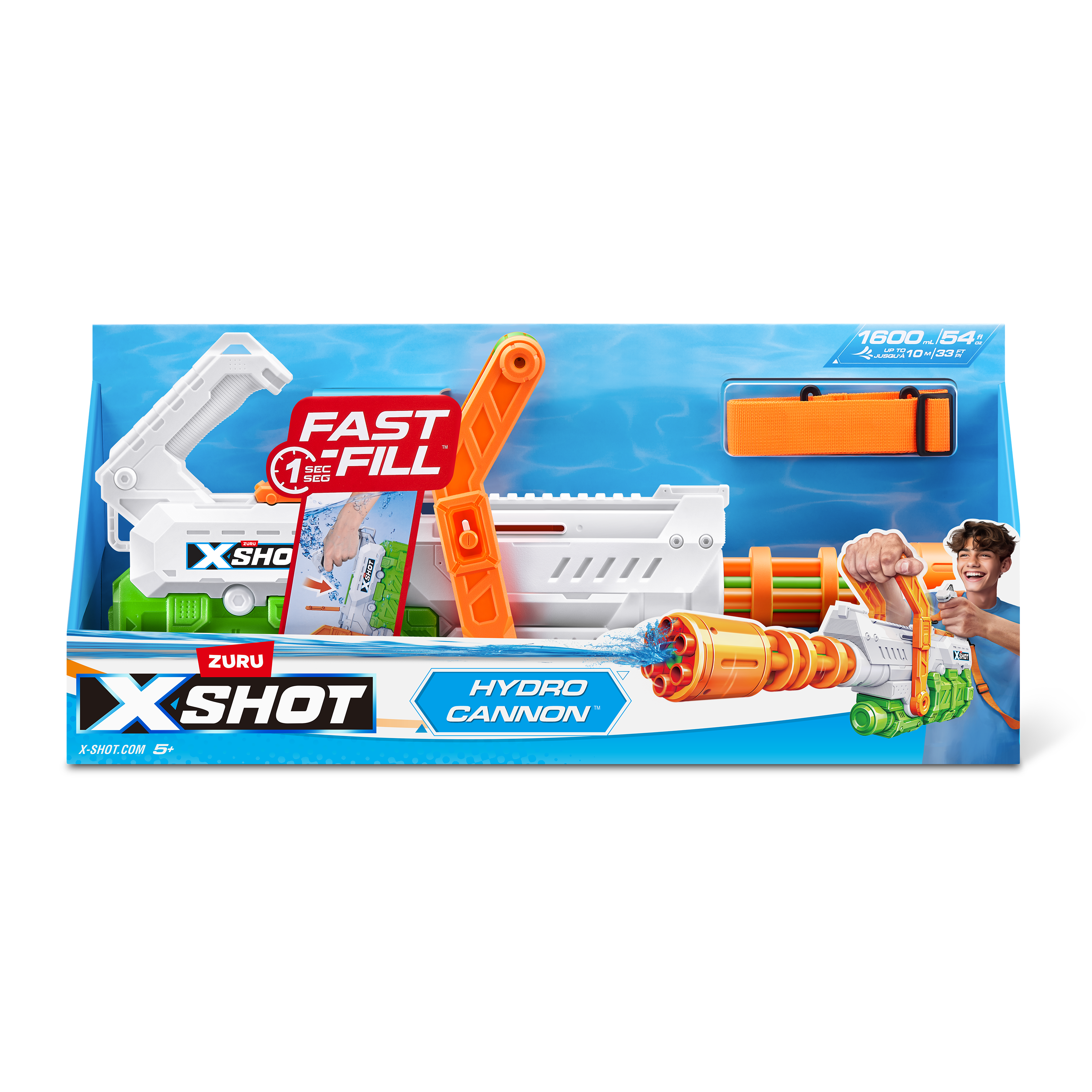 Бластер водный X-Shot Water Fast Fill Hydro Cannon 118112 - фото 10