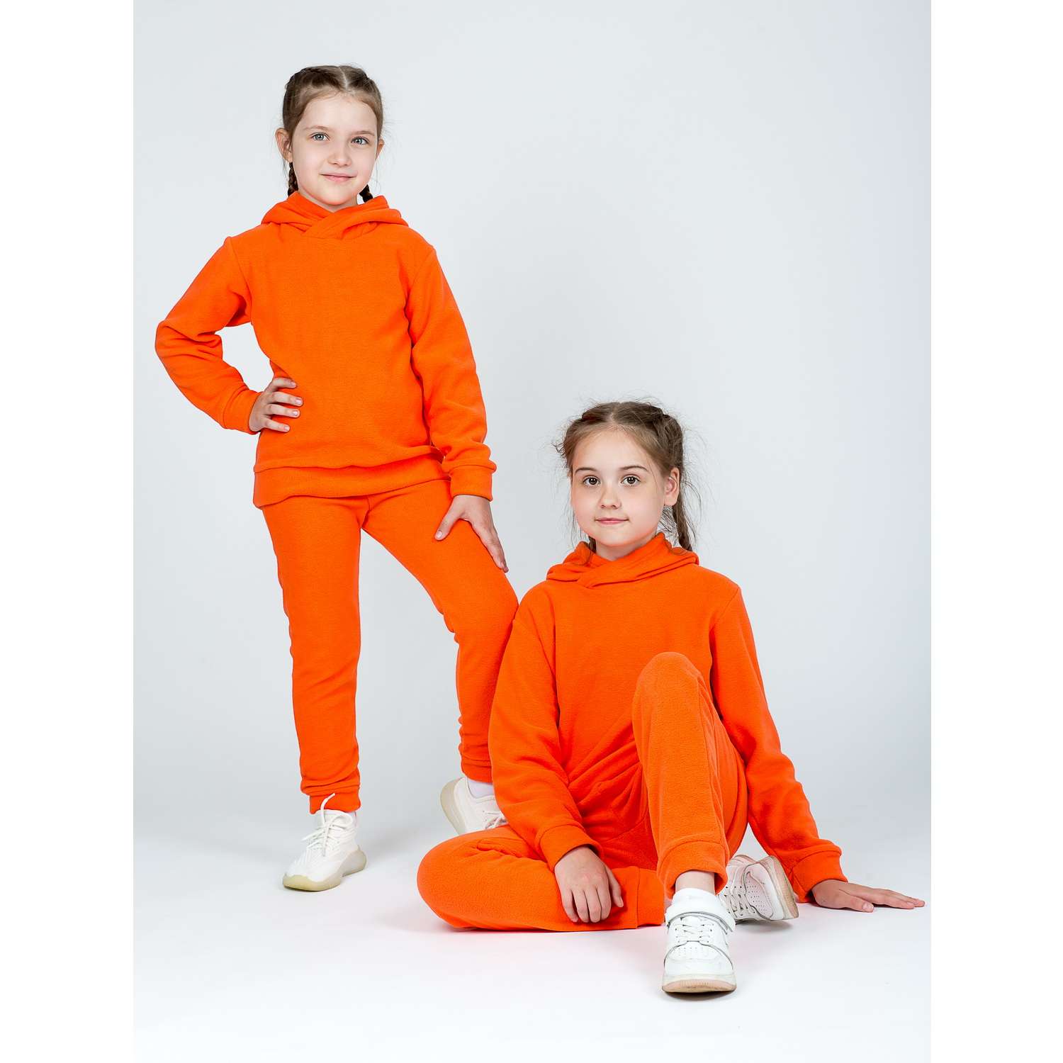 Худи и брюки KiMMi and Co К-14087043г/1(ш) оранжевый - фото 3