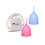 Менструальная чаша NDCG Comfort Cup 2 шт M Blue + L Pink