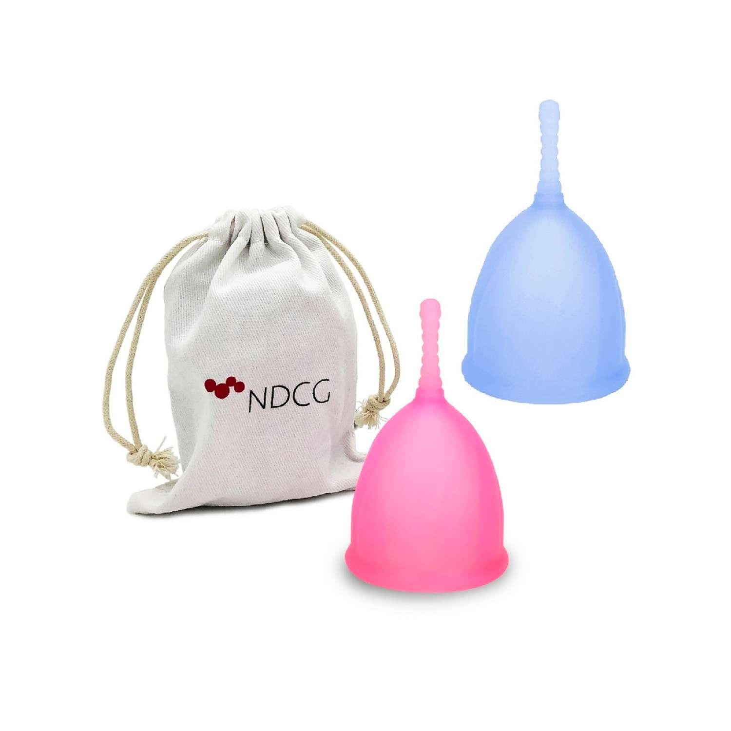 Менструальная чаша NDCG Comfort Cup 2 шт M Blue + L Pink - фото 1