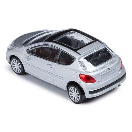 Машинка Rastar Peugeot 207 1:43 Серебристая