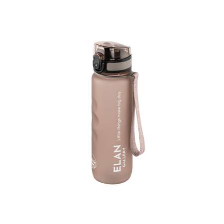 Бутылка для воды Elan Gallery 500 мл Style Matte с углублениями для пальцев капучино