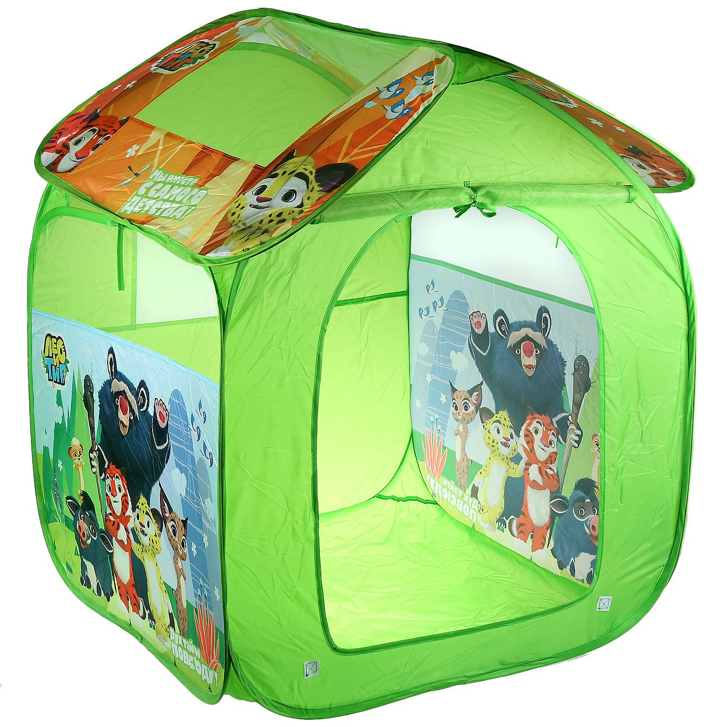 Палатка Играем Вместе Детская игровая Лео и Тиг в сумке 279978 - фото 2