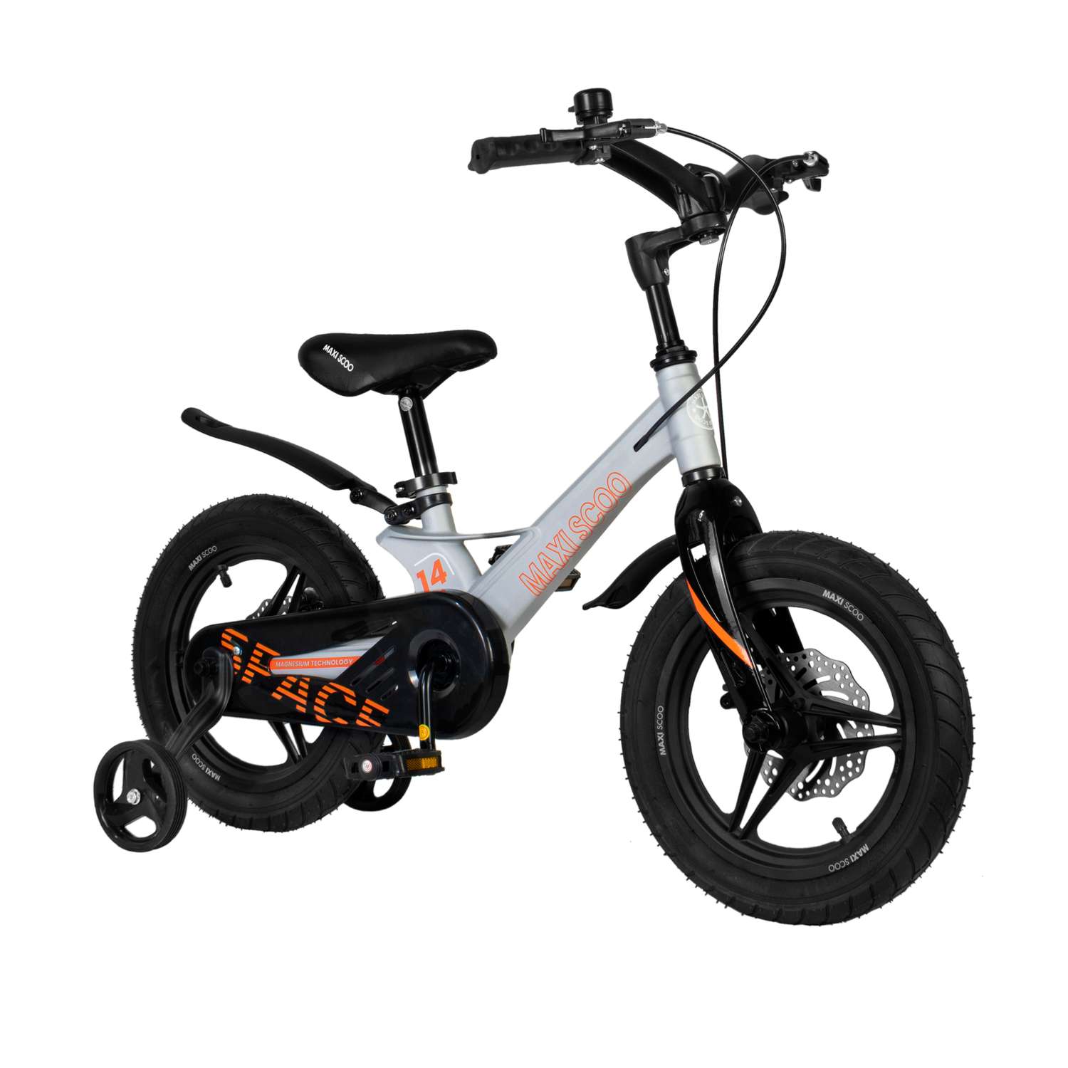 Детский двухколесный велосипед Maxiscoo Space делюкс плюс 14 графит - фото 2