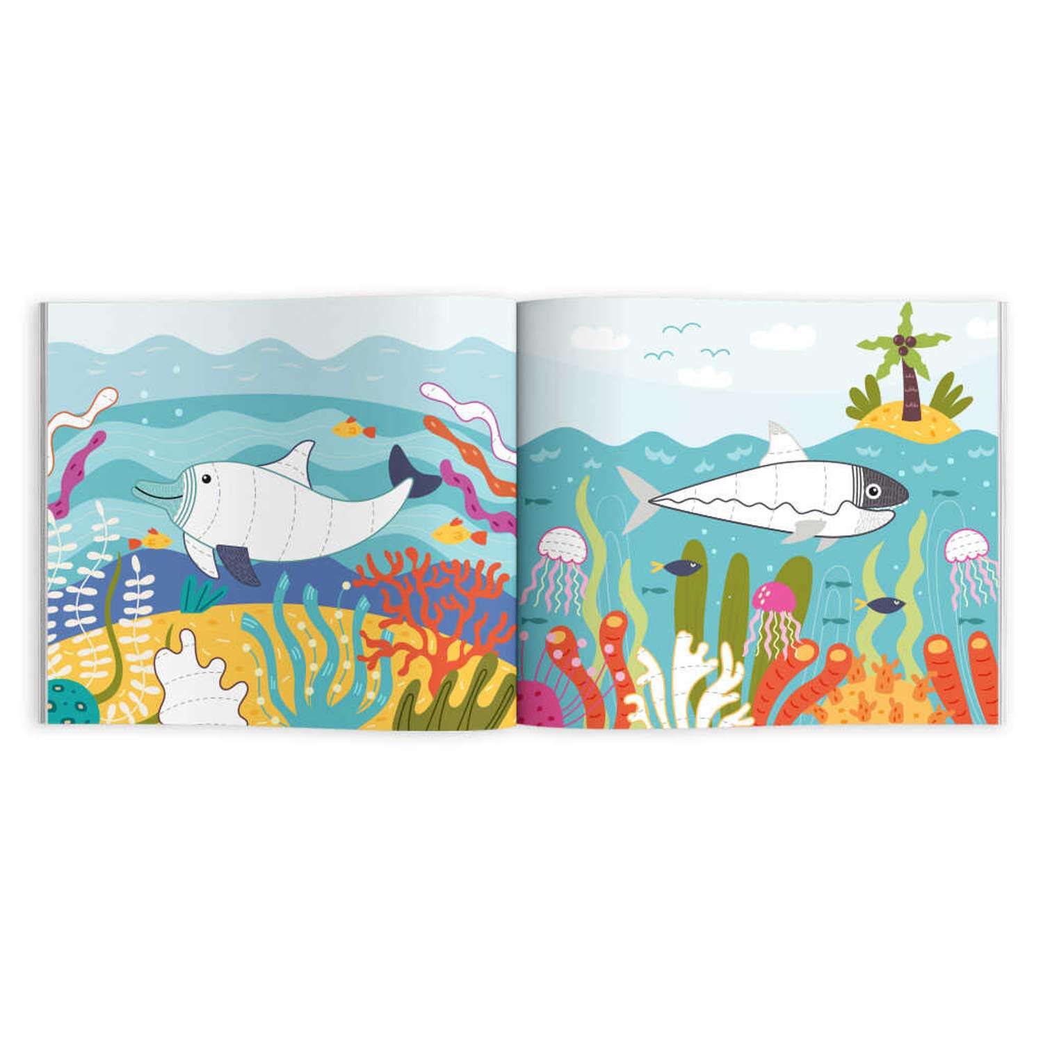 Раскраска для малышей ФЕНИКС+ Морские животные 59038 - фото 2