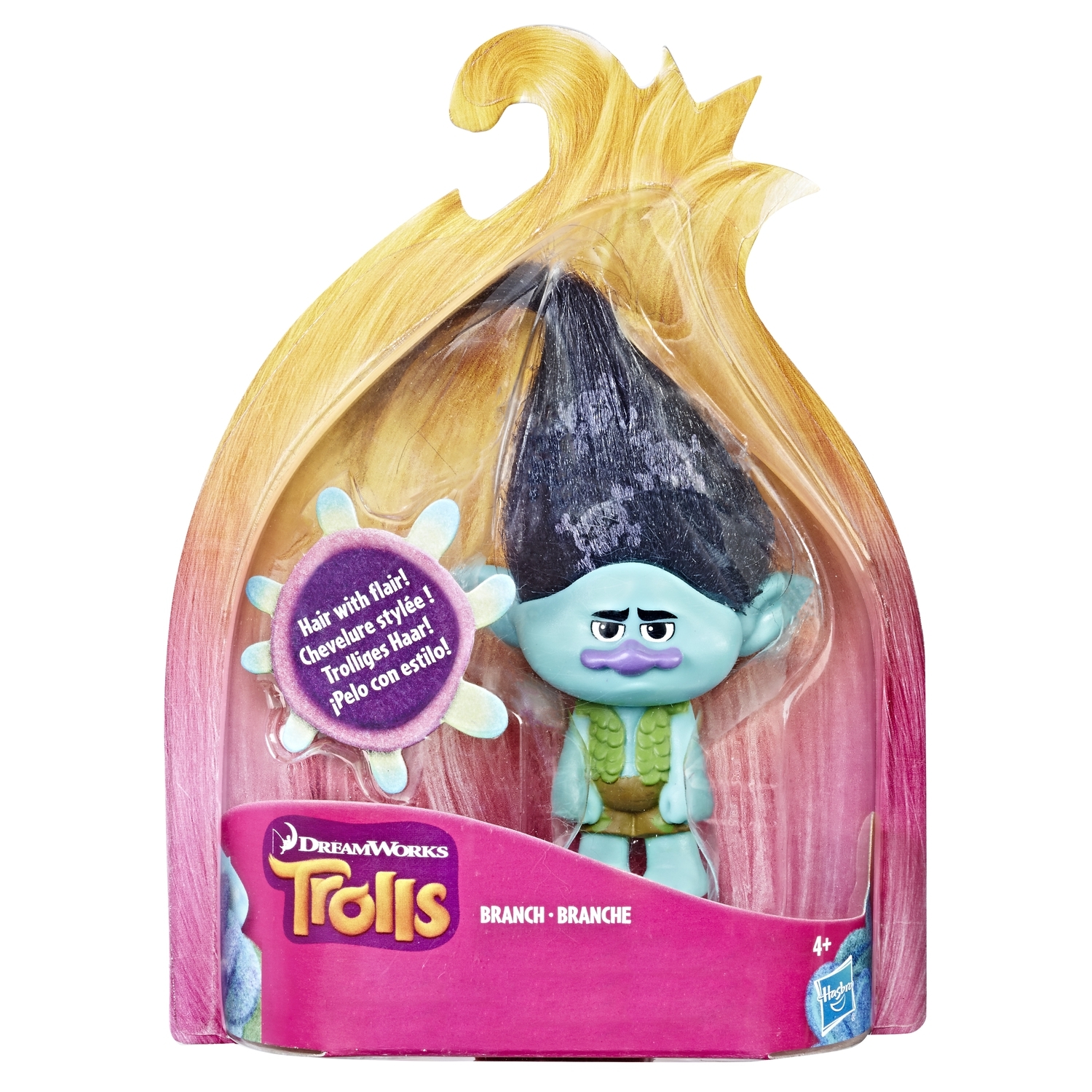 Коллекционная фигурка Trolls тролля Цветан с прической (C2781EU40) купить  по цене 9 ₽ в интернет-магазине Детский мир