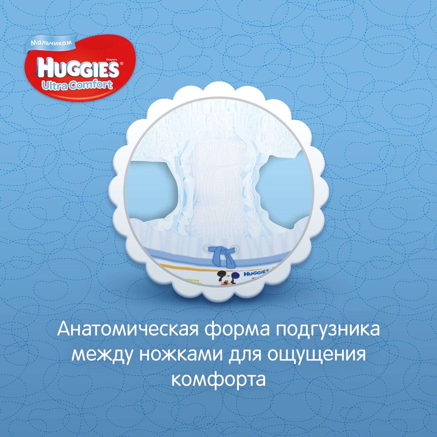 Подгузники для мальчиков Huggies Ultra Comfort 4+ 10-16кг 60шт - фото 9