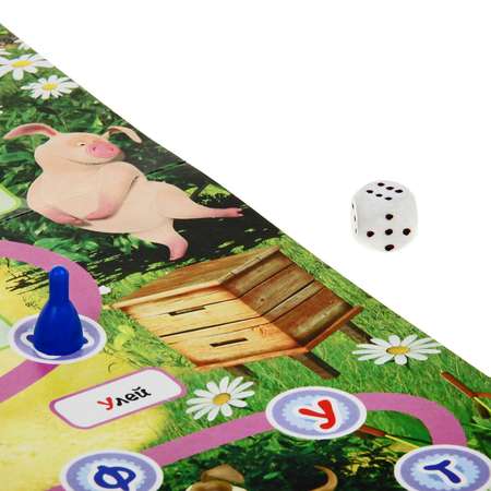 Настольная игра Sima-Land ходилка «Маша и Медведь Азбука»