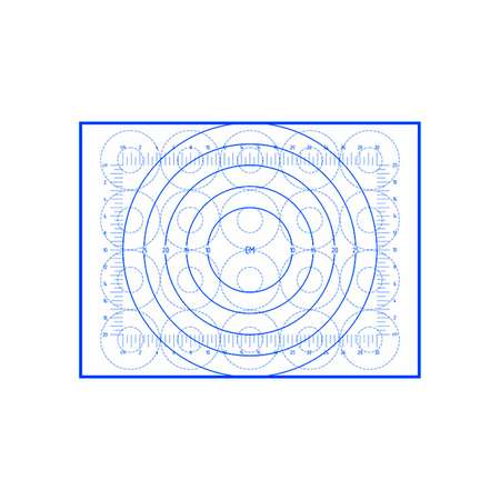 Набор ковриков RUGES для раскатки и выпечки теста синий