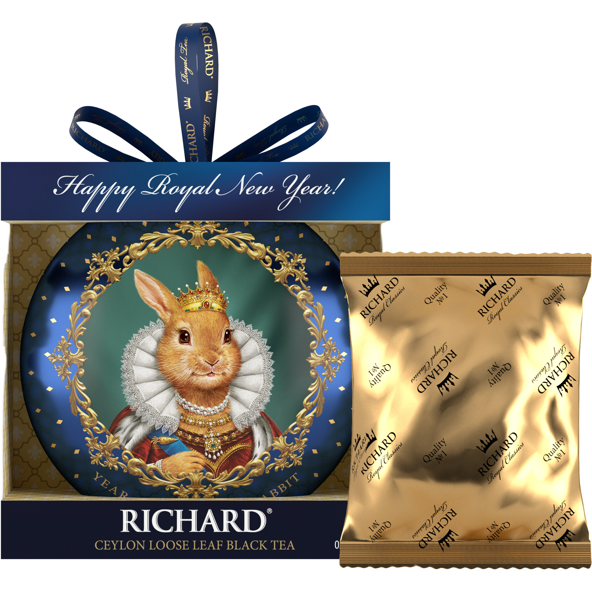 Чай черный крупнолистовой Richard Year of the Royal Rabbit с символом нового года королева 20 гр - фото 4