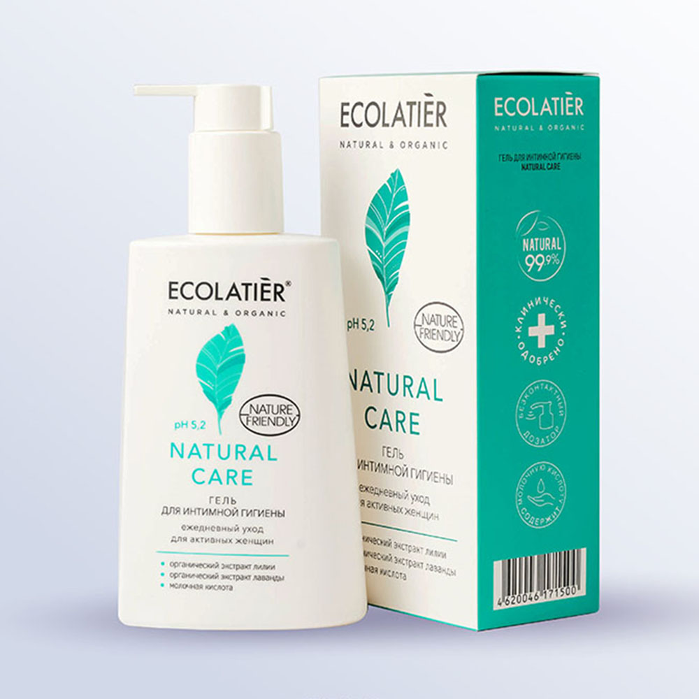 Гель для интимной гигиены Ecolatier Natural Care ежедневный уход 250 мл - фото 1