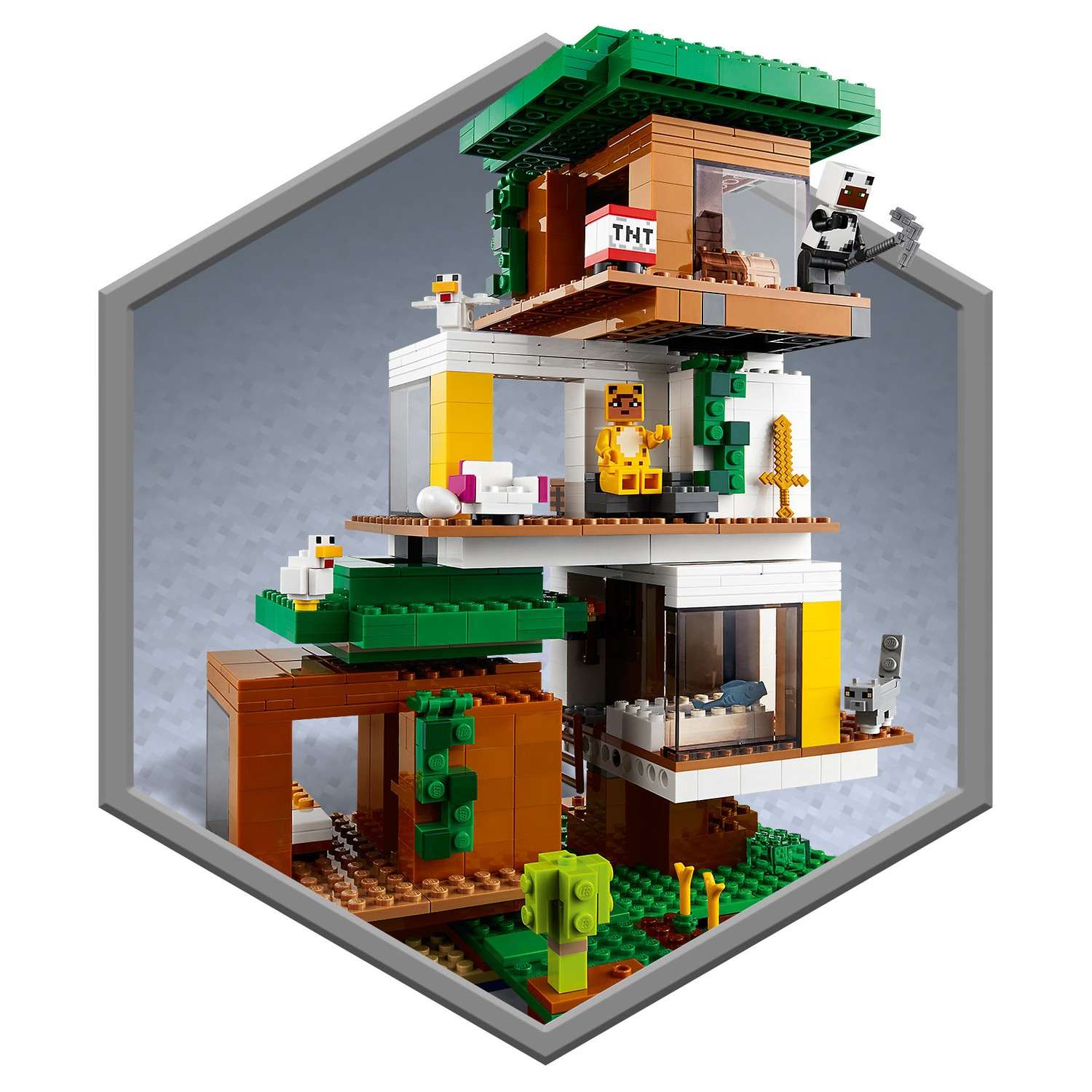 Конструктор LEGO Minecraft Современный домик на дереве 21174 - фото 9