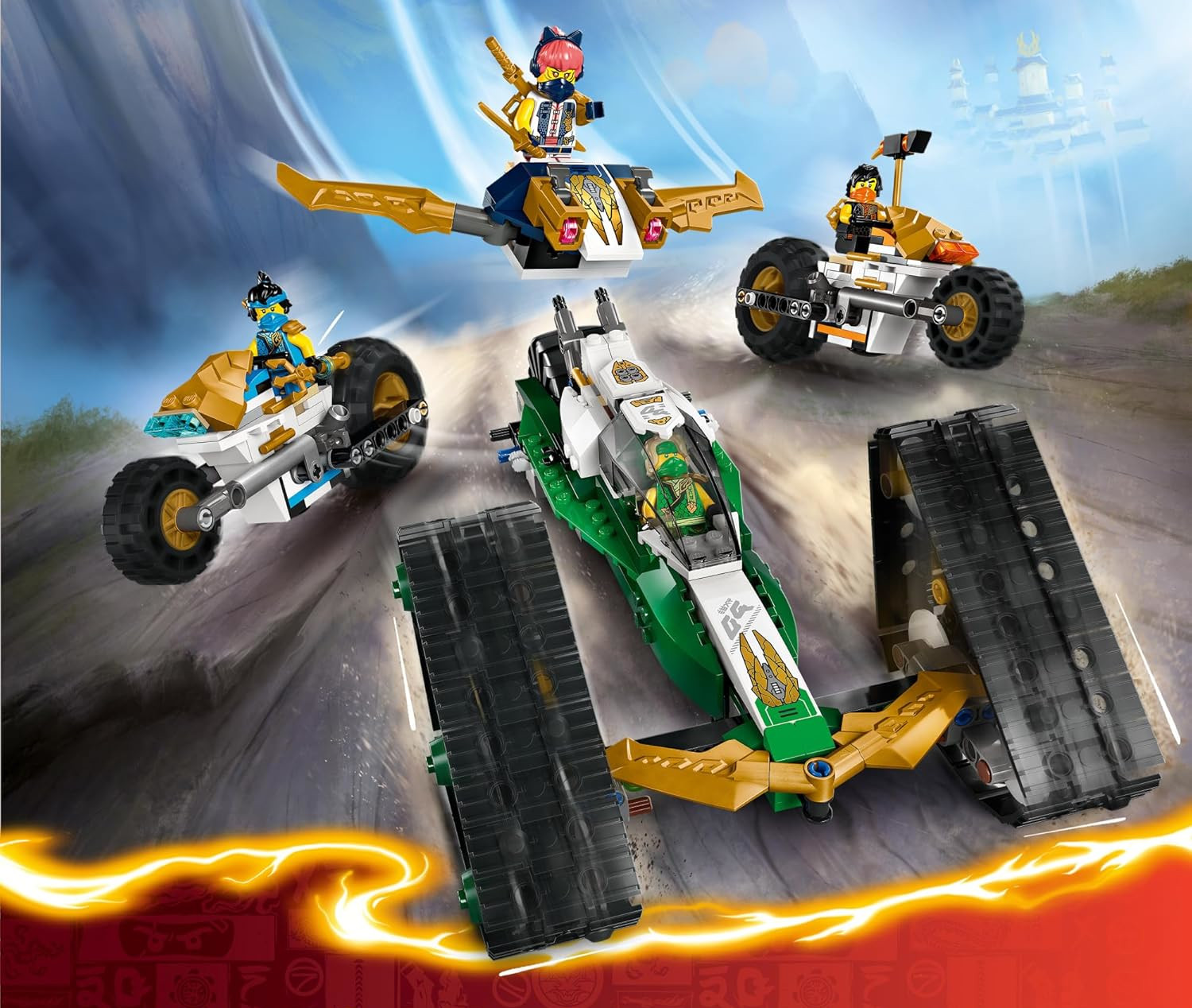 Конструктор LEGO Ninjago Комбинированный автомобиль команды ниндзя 71820 - фото 13