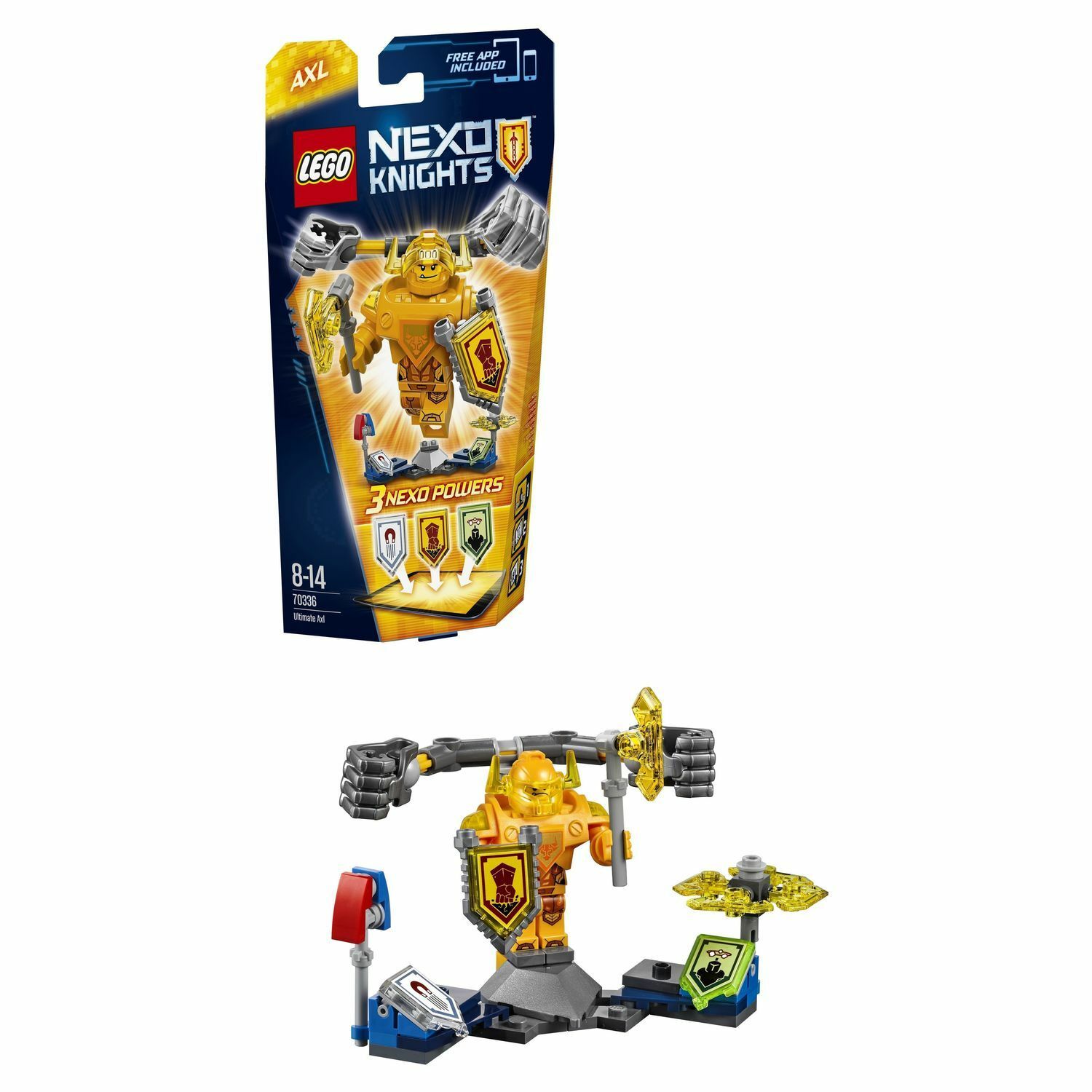 Конструктор LEGO Nexo Knights Аксель — Абсолютная сила (70336)