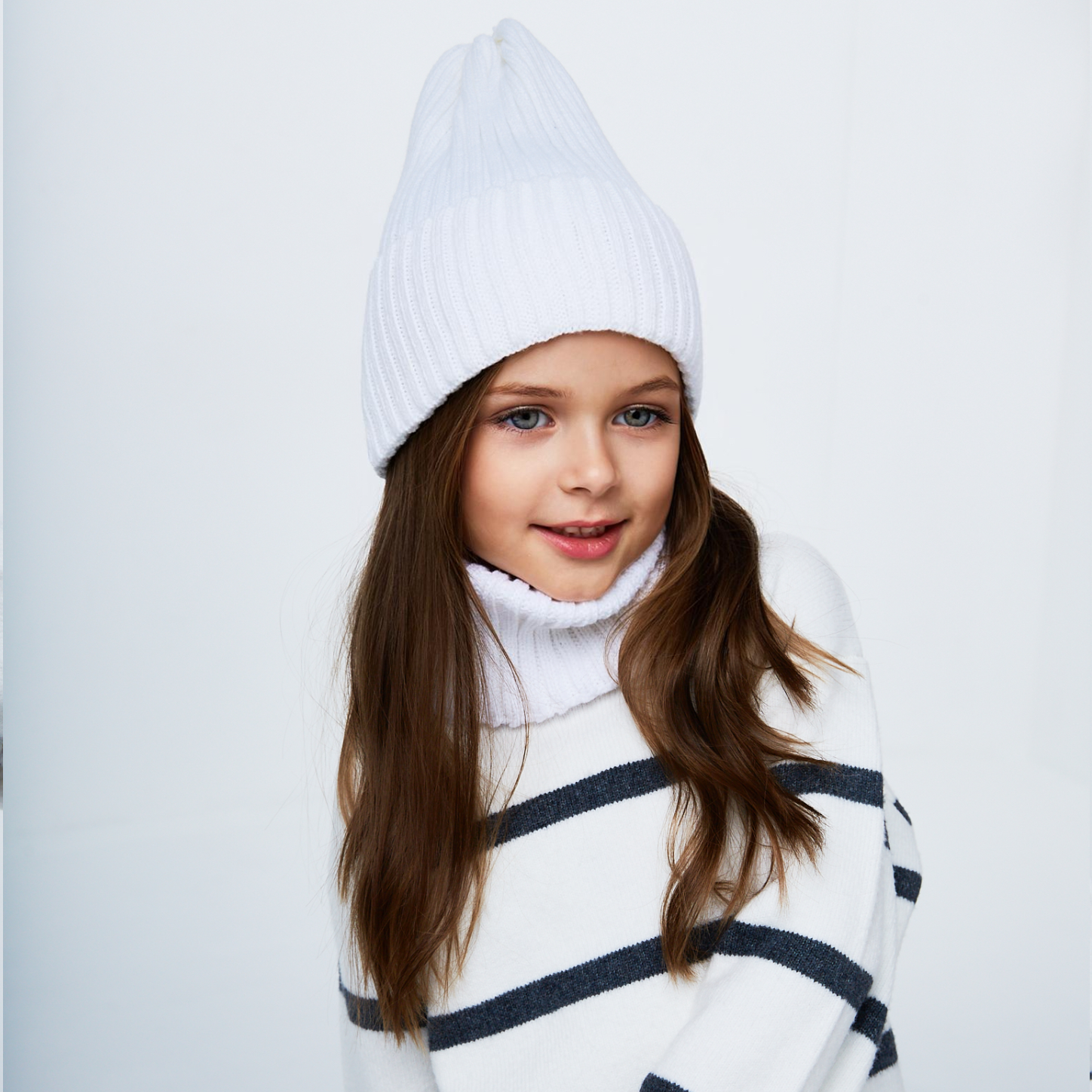 Шапка и снуд NYCkids NYC-H-35-pumpk-white - фото 10