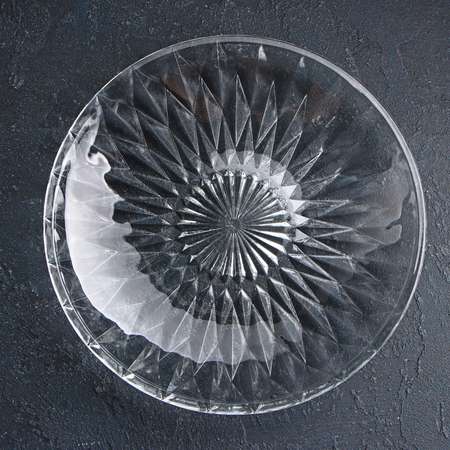Тарелка Доляна стеклянная обеденная Доляна «Лацио» d=25 см