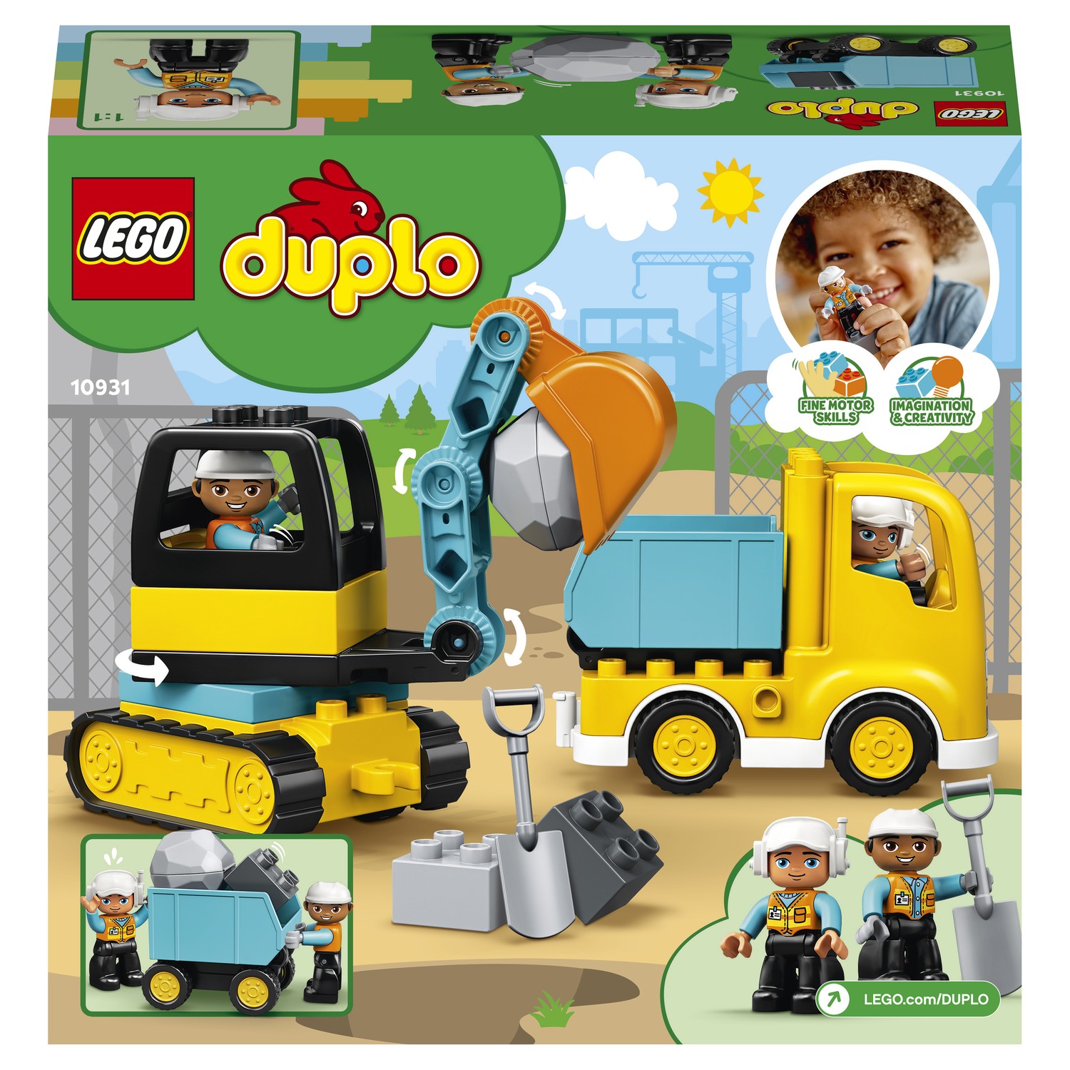 Конструктор LEGO DUPLO Грузовик и гусеничный экскаватор 10931 - фото 3