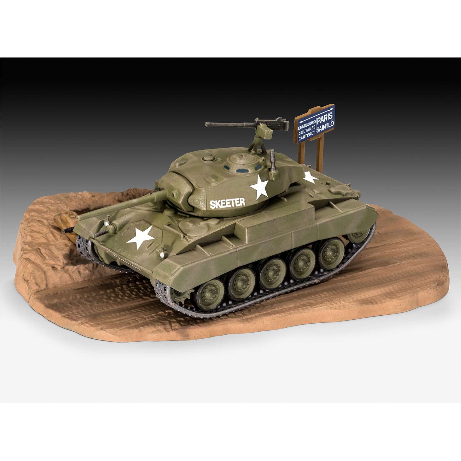 Сборная модель Revell Лёгкий танк США M24 Чаффи 03323 - фото 7