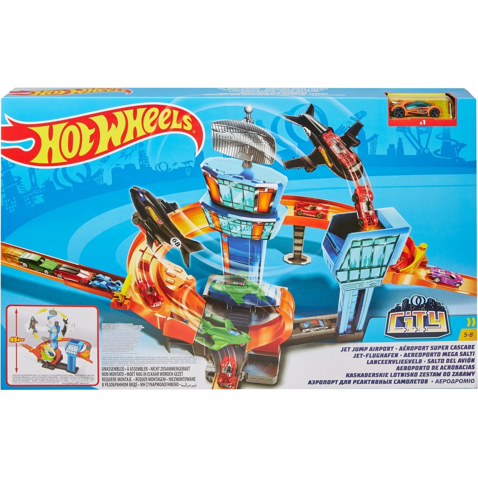 Набор игровой Hot Wheels Сити Аэропорт GFH90 купить по цене 3399 ₽ в  интернет-магазине Детский мир