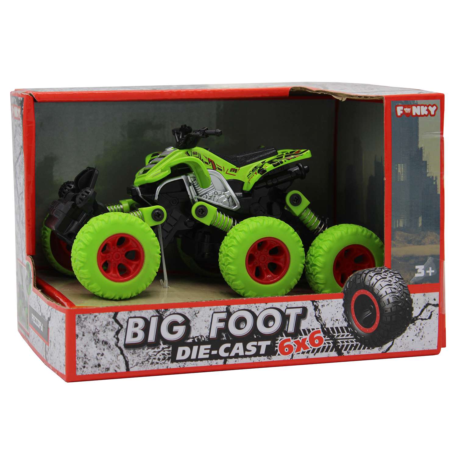 Квадроцикл Funky Toys зеленый FT61066 - фото 3