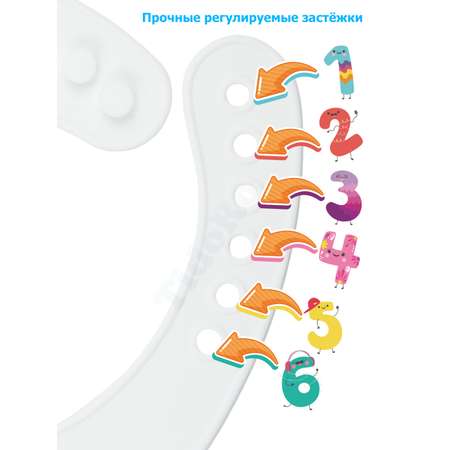 Нагрудник детский силиконовый TidoRo сиреневый