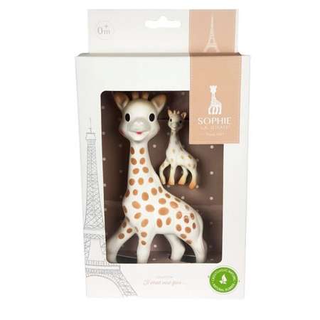 Игровой набор Sophie la girafe Жирафик Софи с подвеской-брелоком