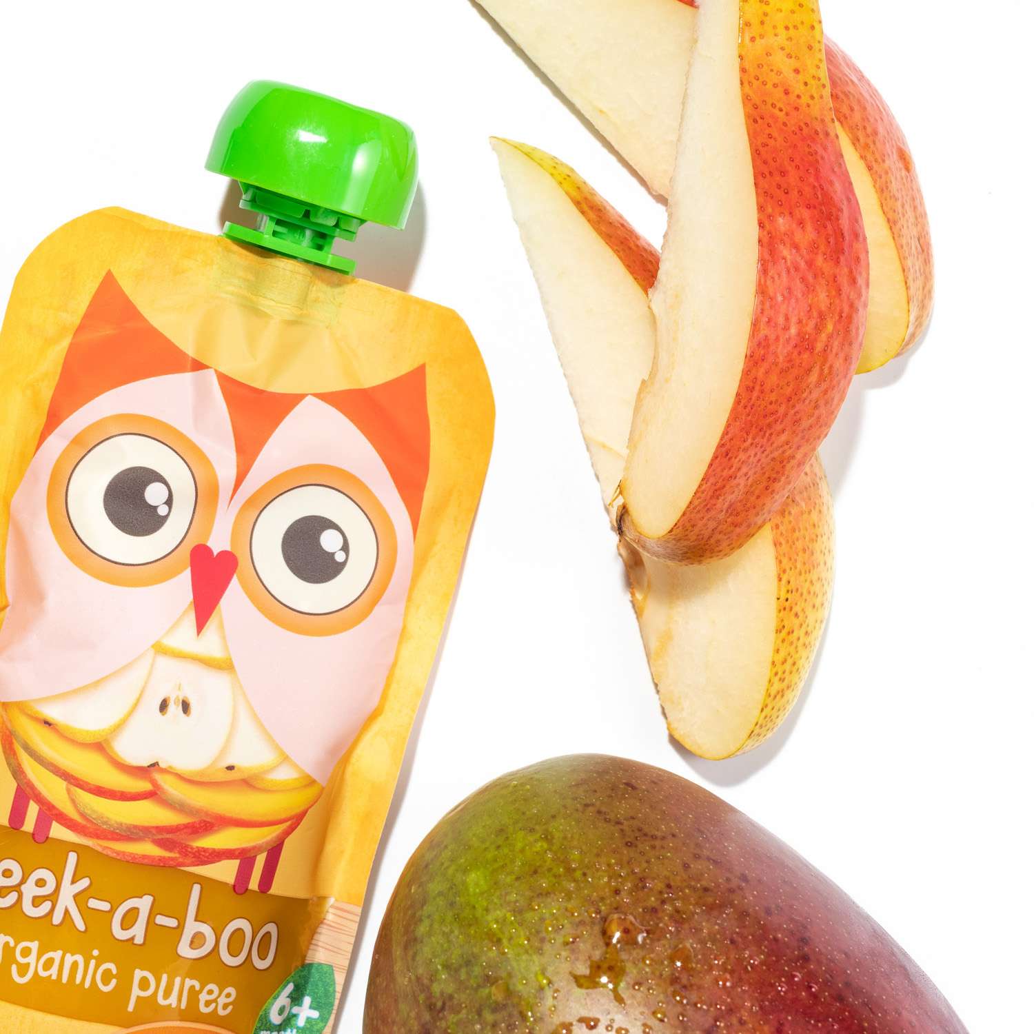 Пюре фруктовое Peek-a-boo органическое с 6 мес органическое из груш и манго пикабу 12шт х 113г - фото 2
