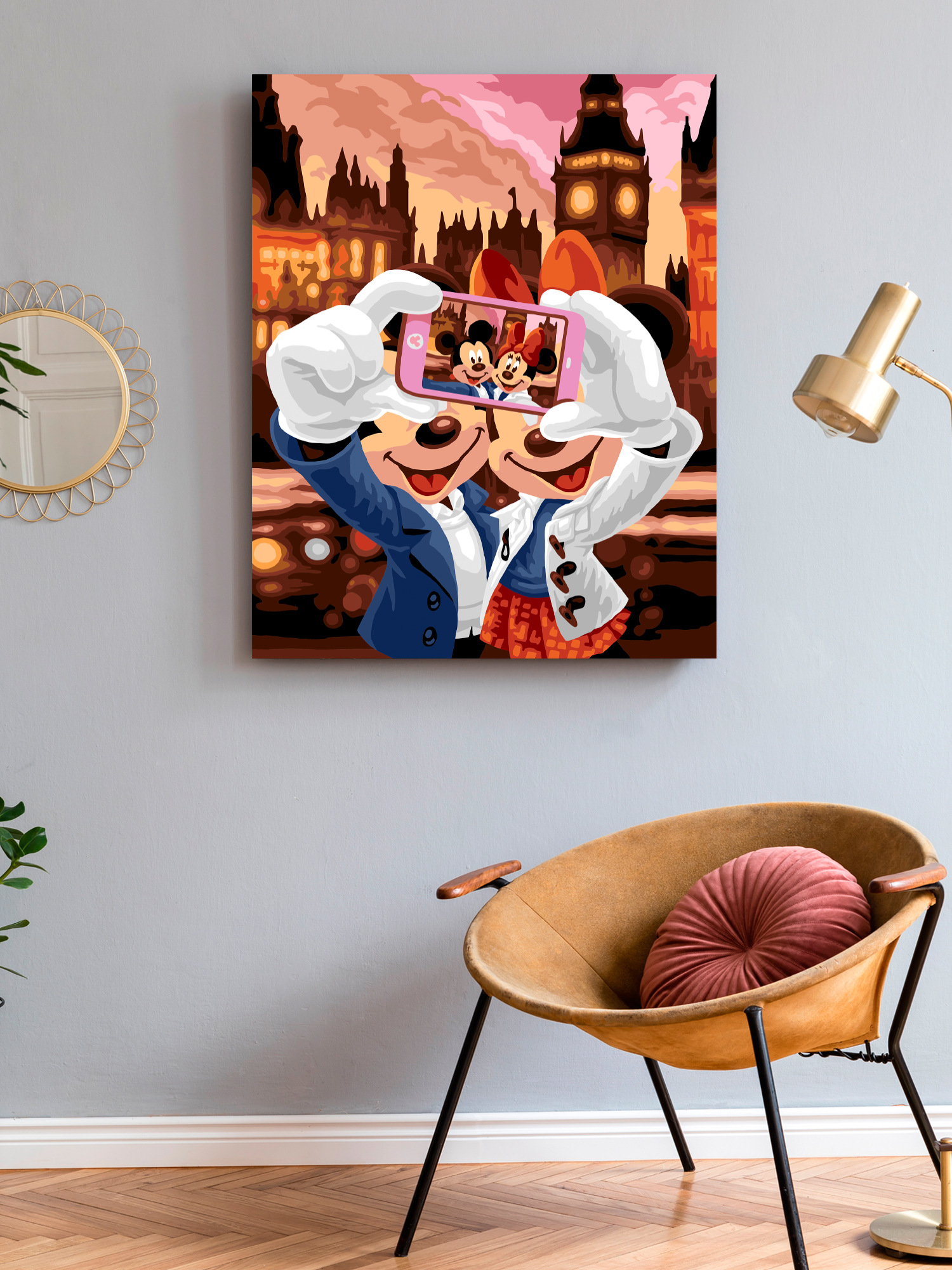 Картина по номерам Art on Canvas холст на подрамнике 40х50 см Селфи - фото 3