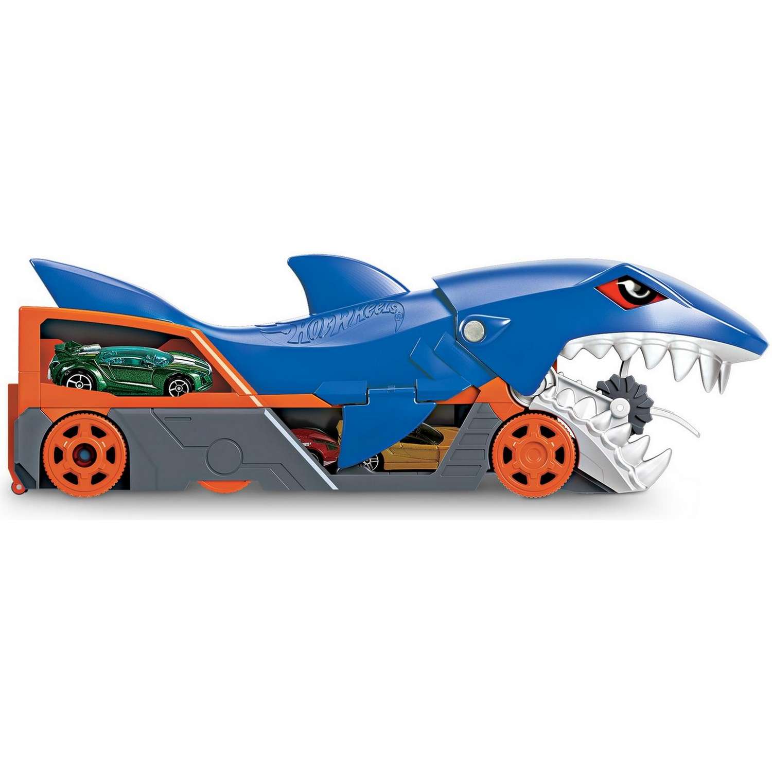 Набор игровой Hot Wheels Грузовик Голодная акула с хранилищем для машинок GVG36 GVG36 - фото 12