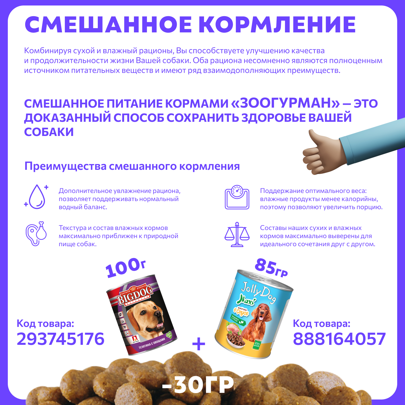 Корм сухой Зоогурман Giant, Говядина с рубцом/Beef 20 кг - фото 6