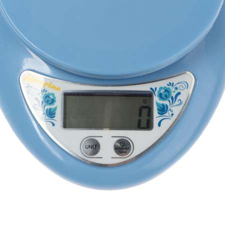 Весы кухонные Luazon Home МА-186 электронные до 5 кг голубые