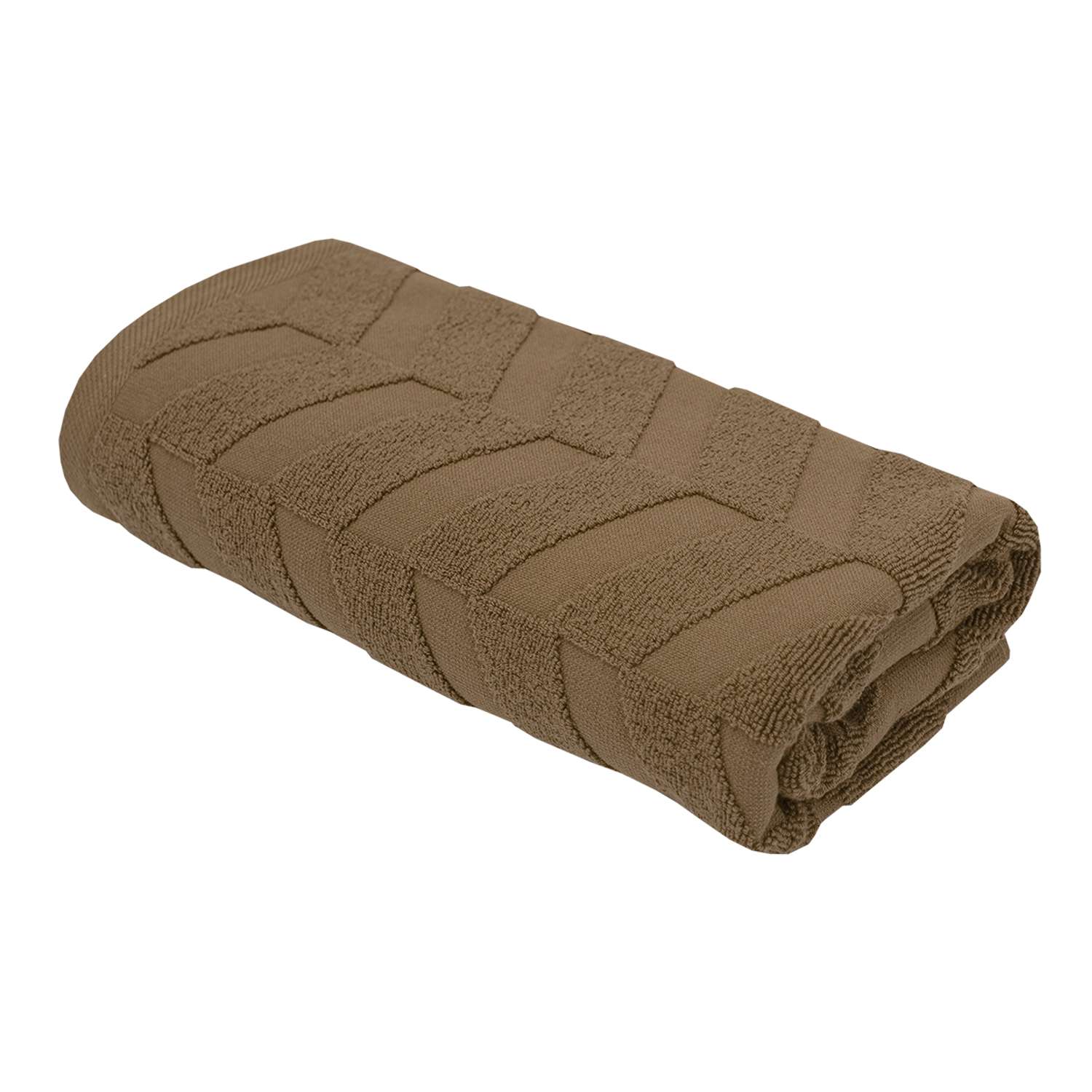 Махровое полотенце BRAVO Моноколор 70х130 коричневый - фото 3