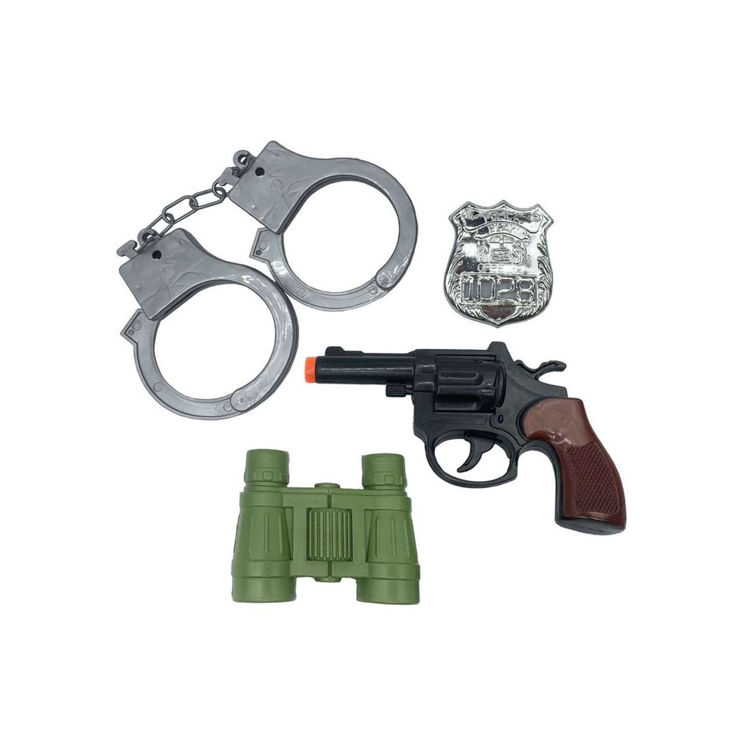 Набор полицейского Наша Игрушка пистолет наручники бинокль - фото 1
