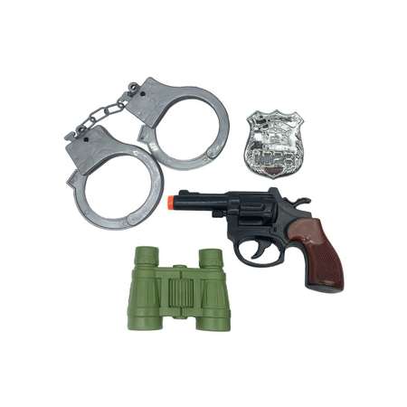 Набор полицейского Наша Игрушка пистолет наручники бинокль