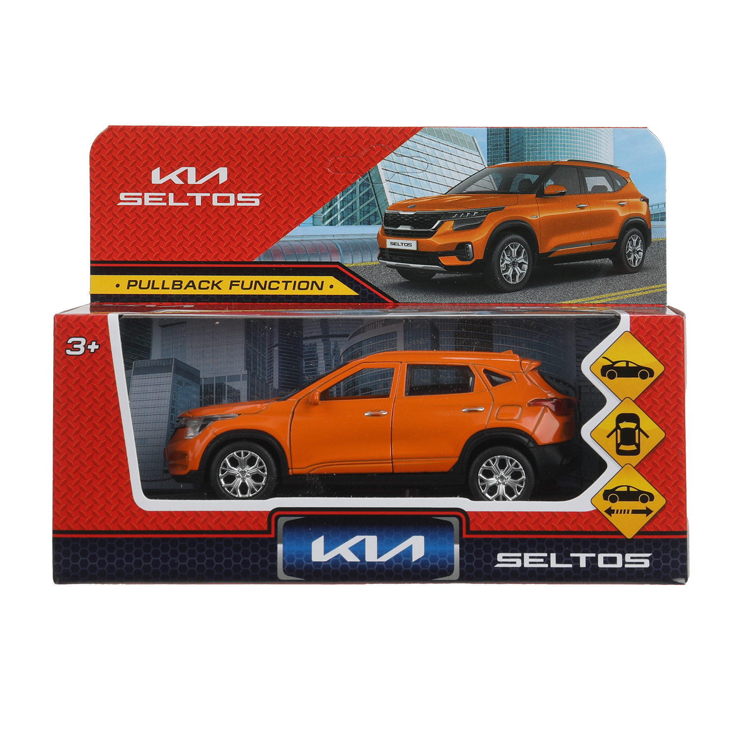 Автомобиль Технопарк KIA Seltos красный 394418 - фото 2