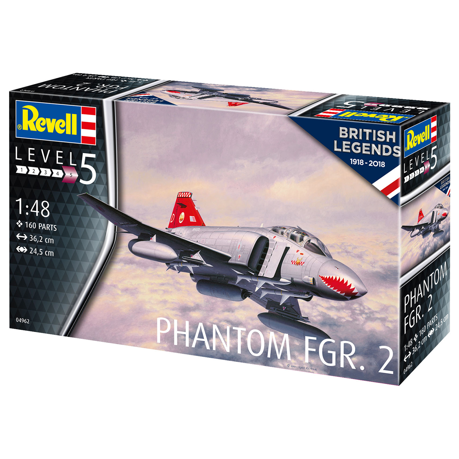 Сборная модель Revell Истребитель British Phantom FGR Mk2 04962 - фото 3