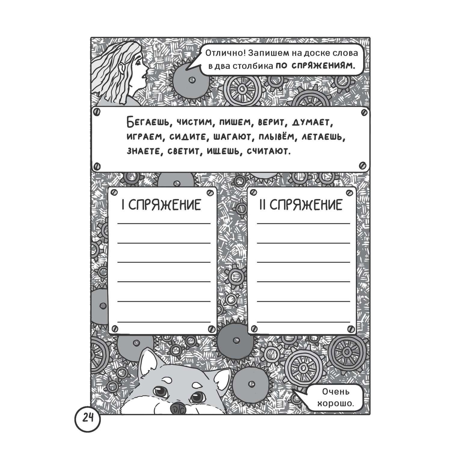 Книга Учебная манга Русский язык Спряжение глаголов - фото 6
