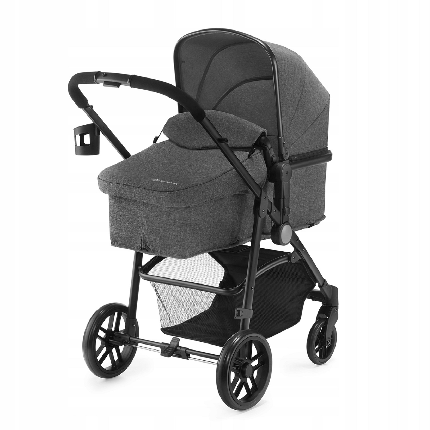 Коляска 2в1 Kinderkraft Juli Grey - фото 5