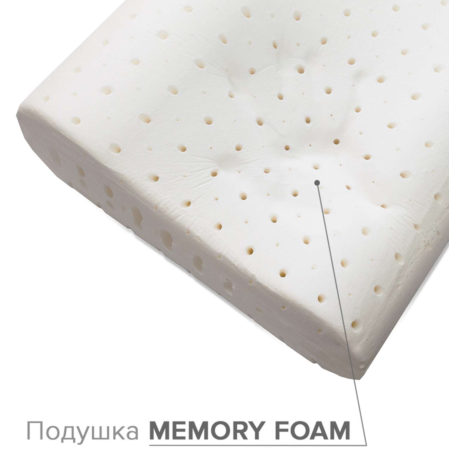 Ортопедическая подушка Ambesonne детская с эффектом памяти Memory Foam 45x28 см - фото 5