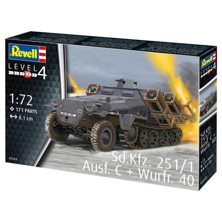 Сборная модель Revell Германский бронетранспортёр SdKfz 251/1 Ausf C + Wurfr 40