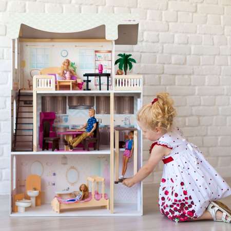 Кукольный домик Paremo Сан-Ремо с мебелью 20 предметов PD318-06
