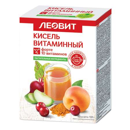 Кисель Леовит Витаминный форте 100г 5пакетов