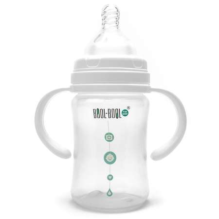 Бутылочка для кормления BOOL-BOOL for baby с широким горлышком Ultra med plus с ручками 150 мл