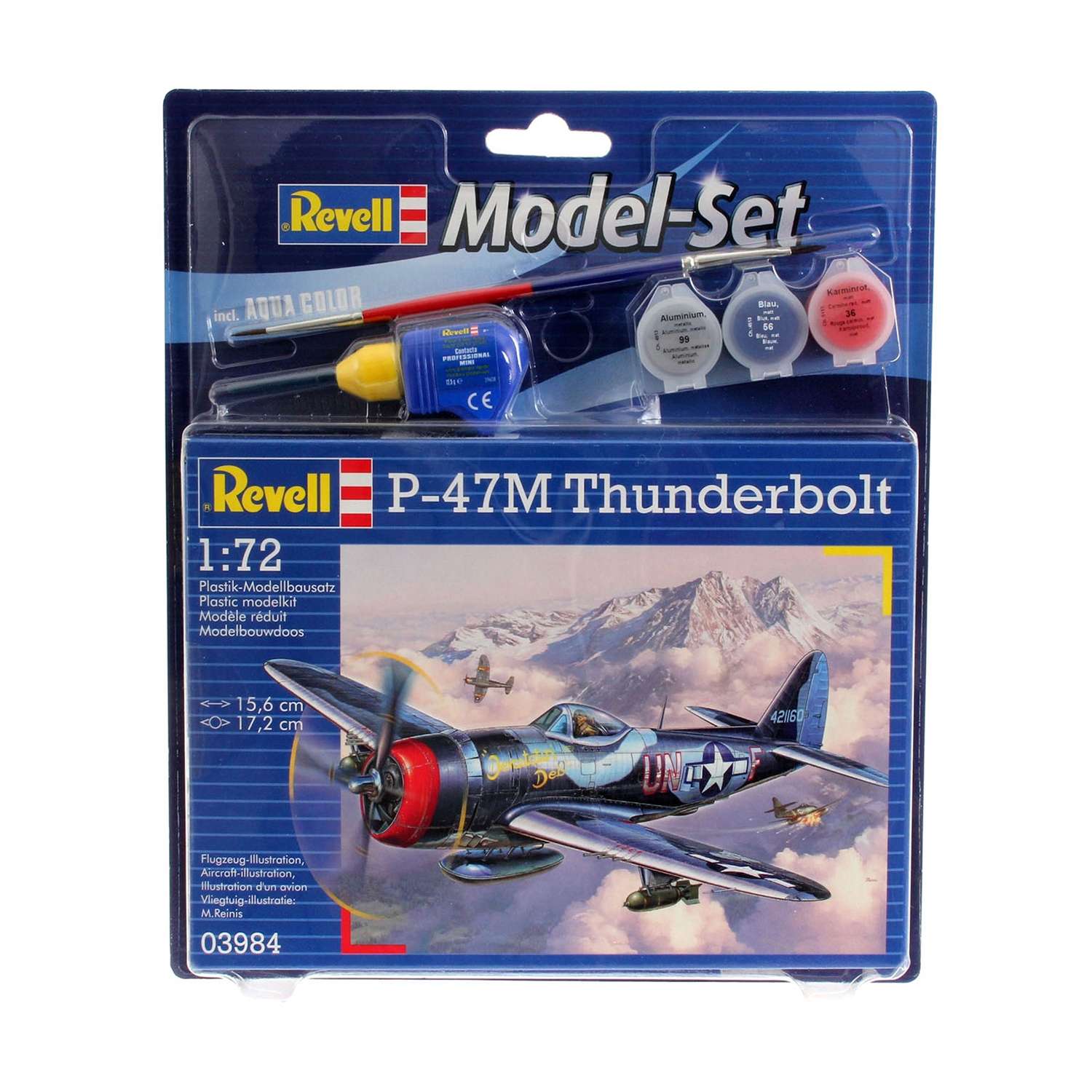 Сборная модель Revell Истребитель-бомбардировщик Рипаблик P-47 «Тандерболт» 63984 - фото 1